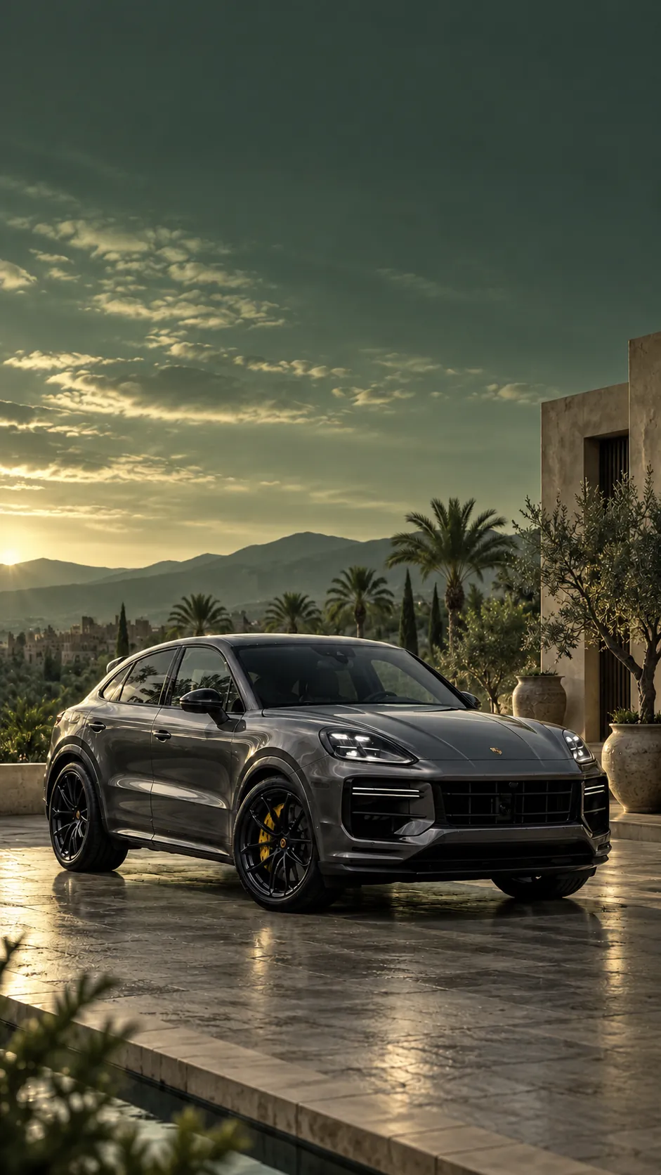 Porsche Cayenne luxury rental in Morocco — mobile homepage banner