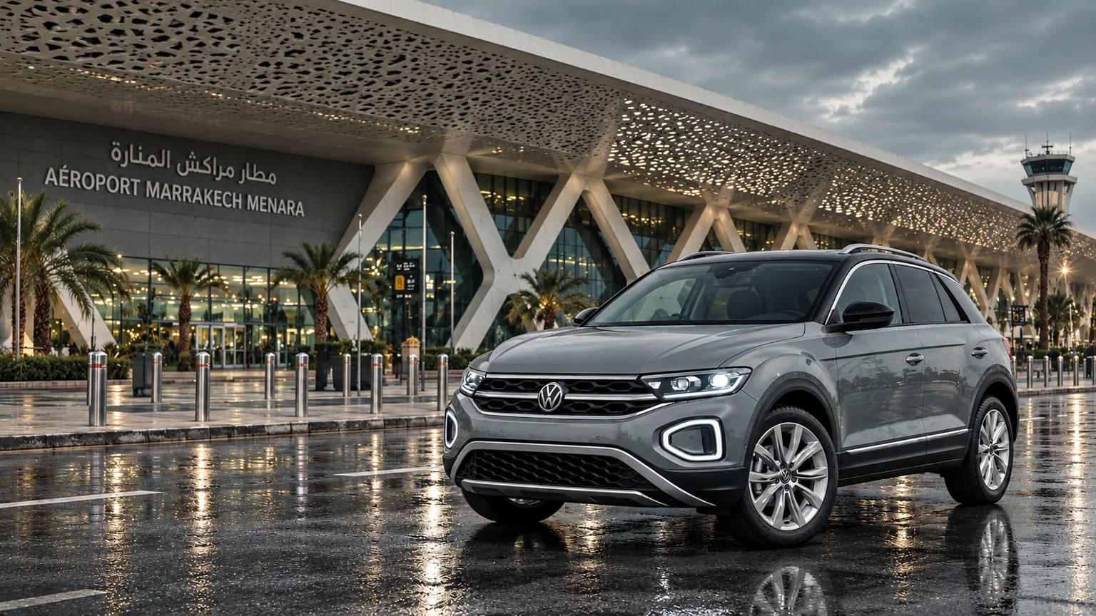 Volkswagen SUV at Marrakech Menara Airport